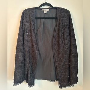 Black sequin blazer jacket